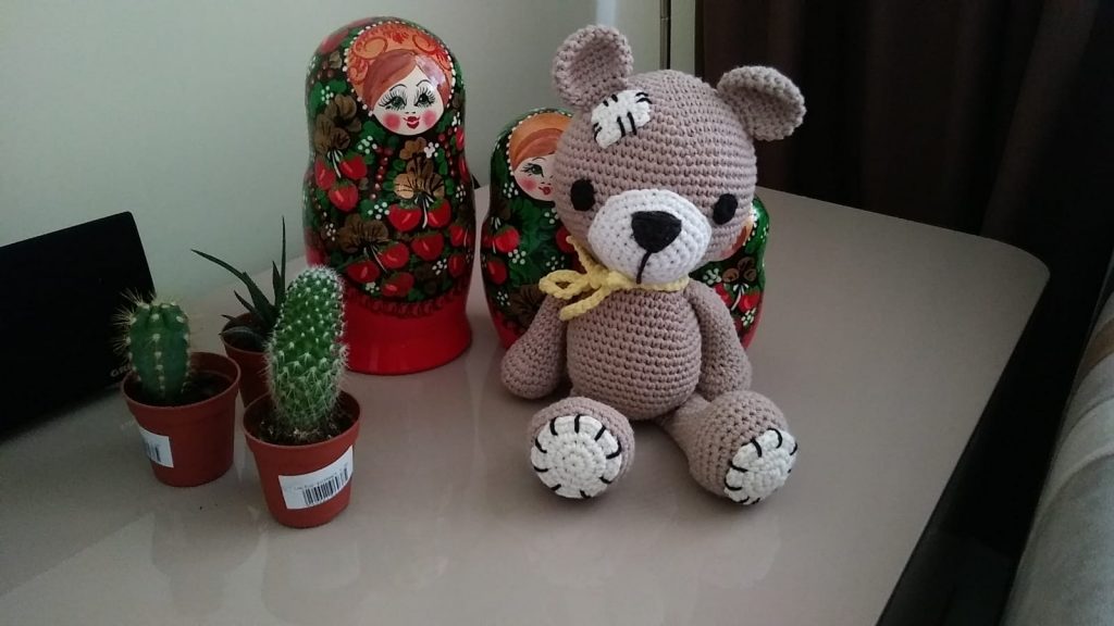 Amigurumi Yamalı Ayı Yapımı