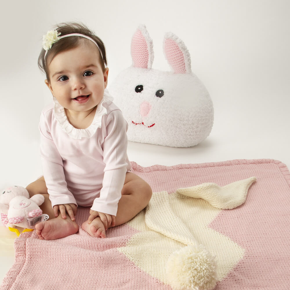 tavşanlı bebek battaniyesi
