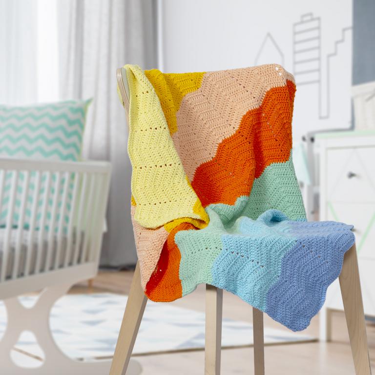 Gökkuşağı Bebek Battaniyesi Yapımı