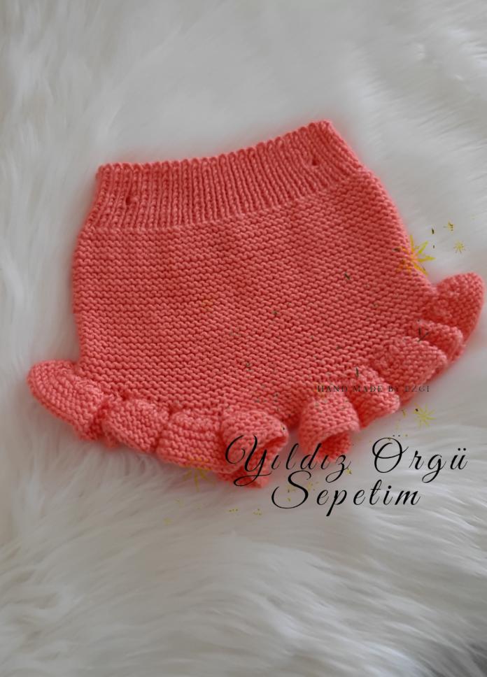BebekÇocuk Fırfırlı Bebek Şortu Yapımı Örgü Modelleri BebekÇocuk Fırfırlı Bebek Şortu Yapımı Örgü Modelleri