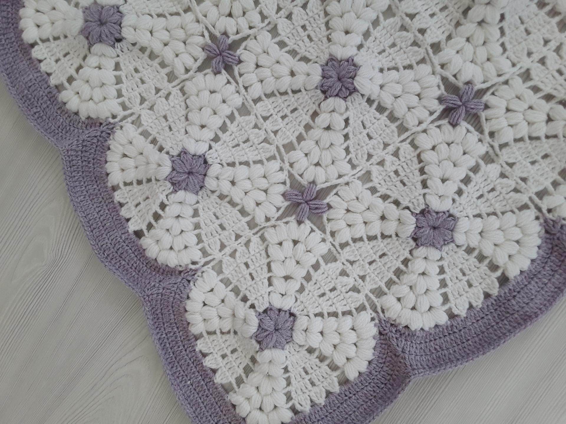 Motifli Bebek Battaniyesi Yapımı Motifli Bebek Battaniyesi Yapımı