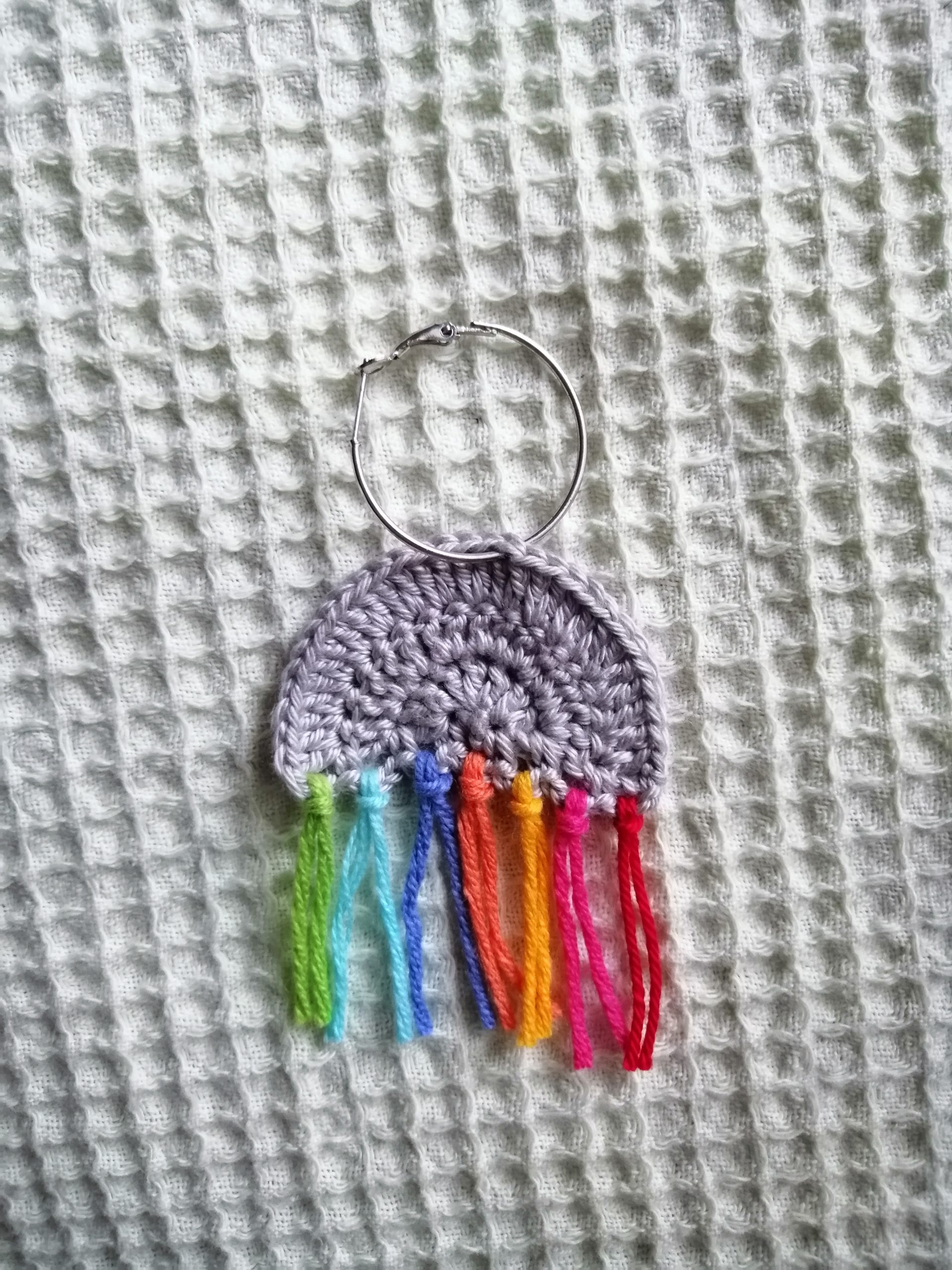 Renk Saçan Bulut Küpe Yapımı