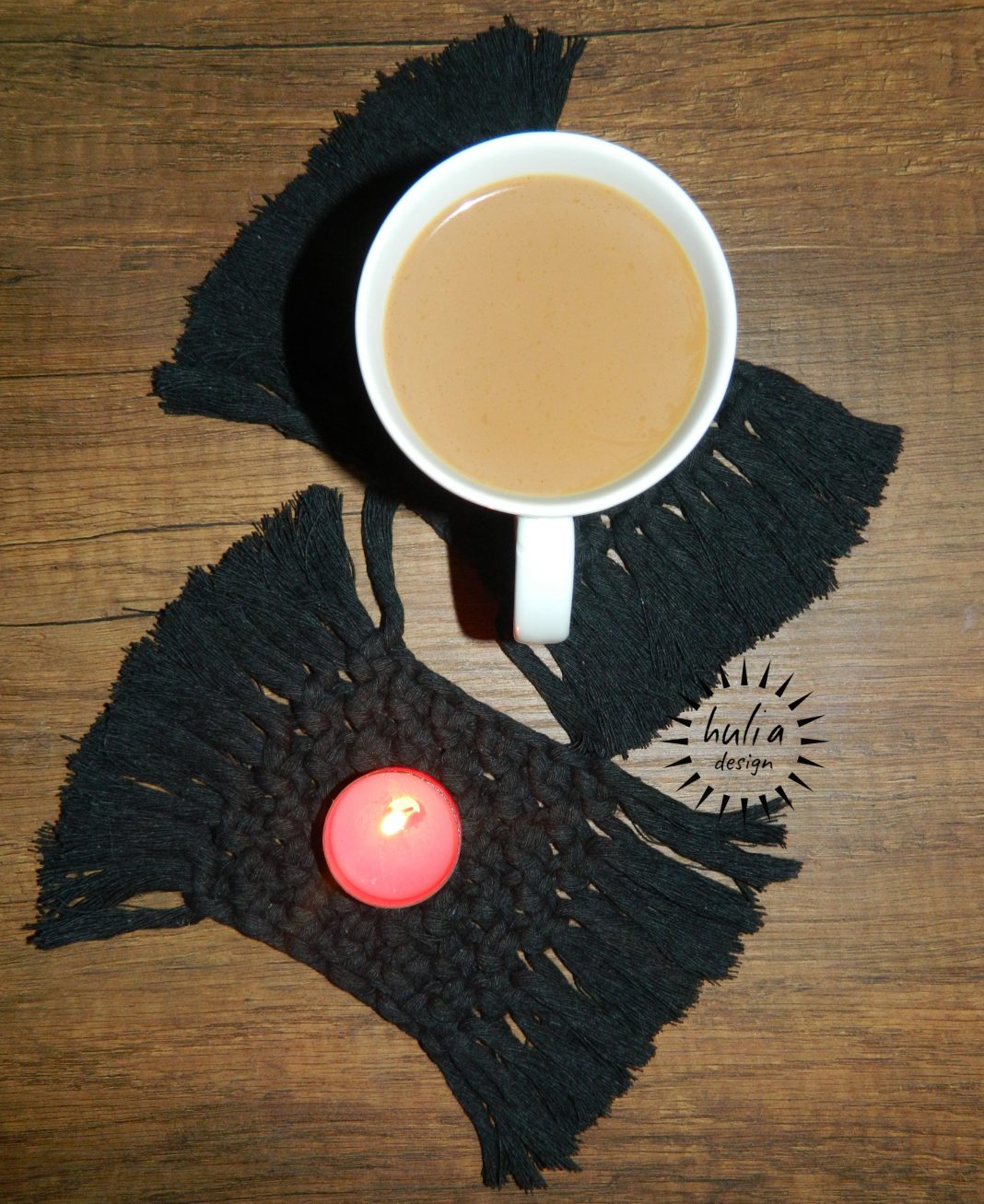 EvDekorasyon Makrome Bardak Altlığı Yapımı Örgü Modelleri