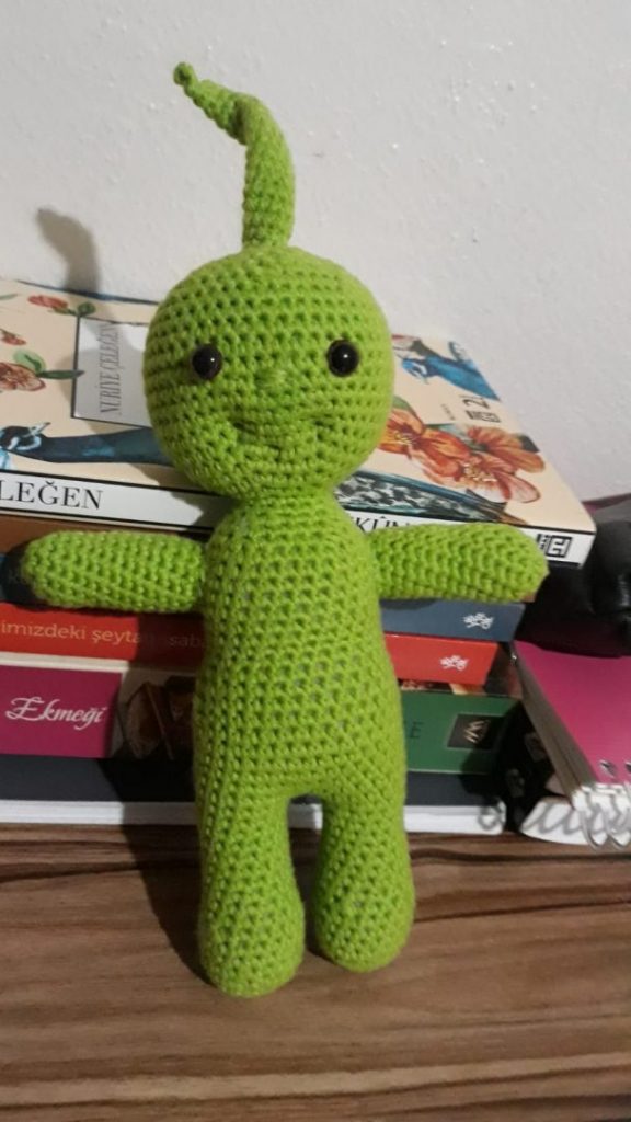 Amigurumi Uzaylı Bebek Yapımı Örgü Modelleri